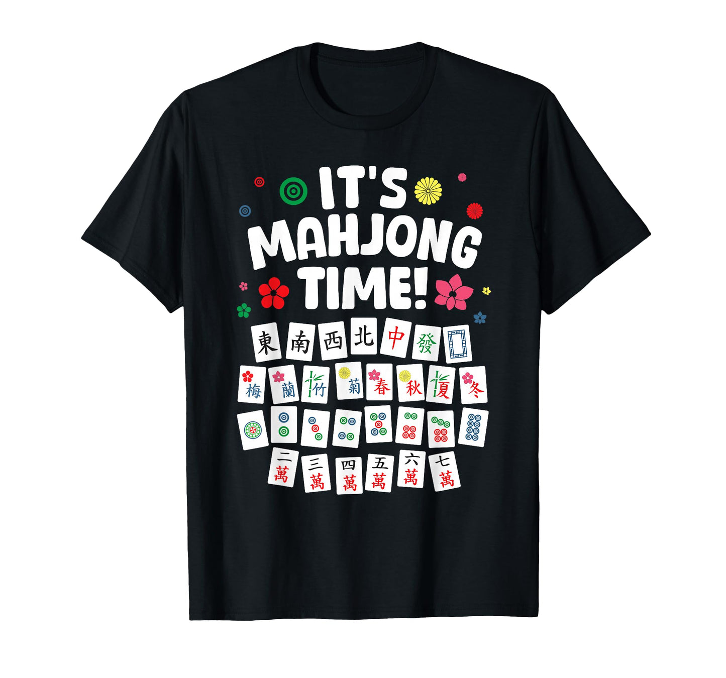 Funny Mahjong Design For Men Women Mah Jongg Mahjong Player T-Shirt