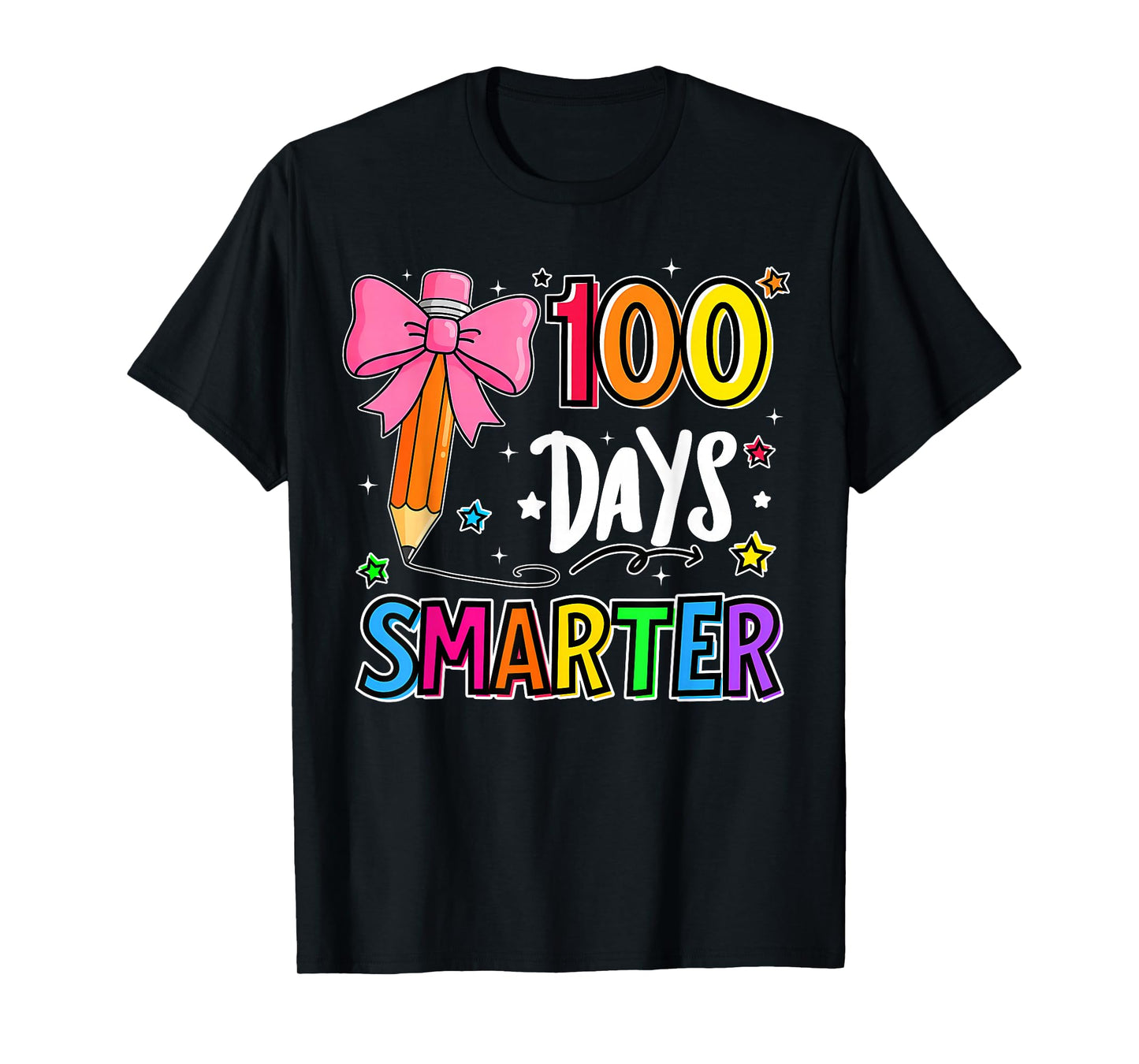 100 Days Smarter Bun 100th Day School Teacher Girls Kids T-Shirt