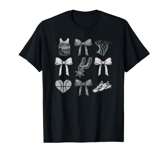 NBA San Antonio Spurs Bow Grid T-Shirt