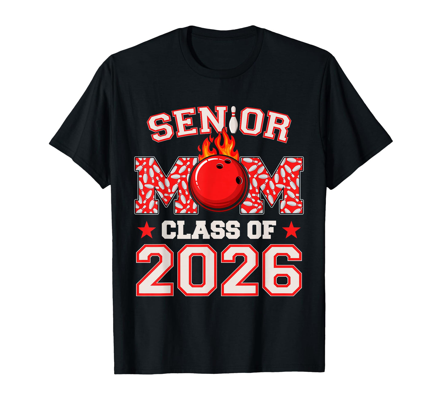 Senior Bowling Mom 2026 Senior Mom Class of 2026 T-Shirt