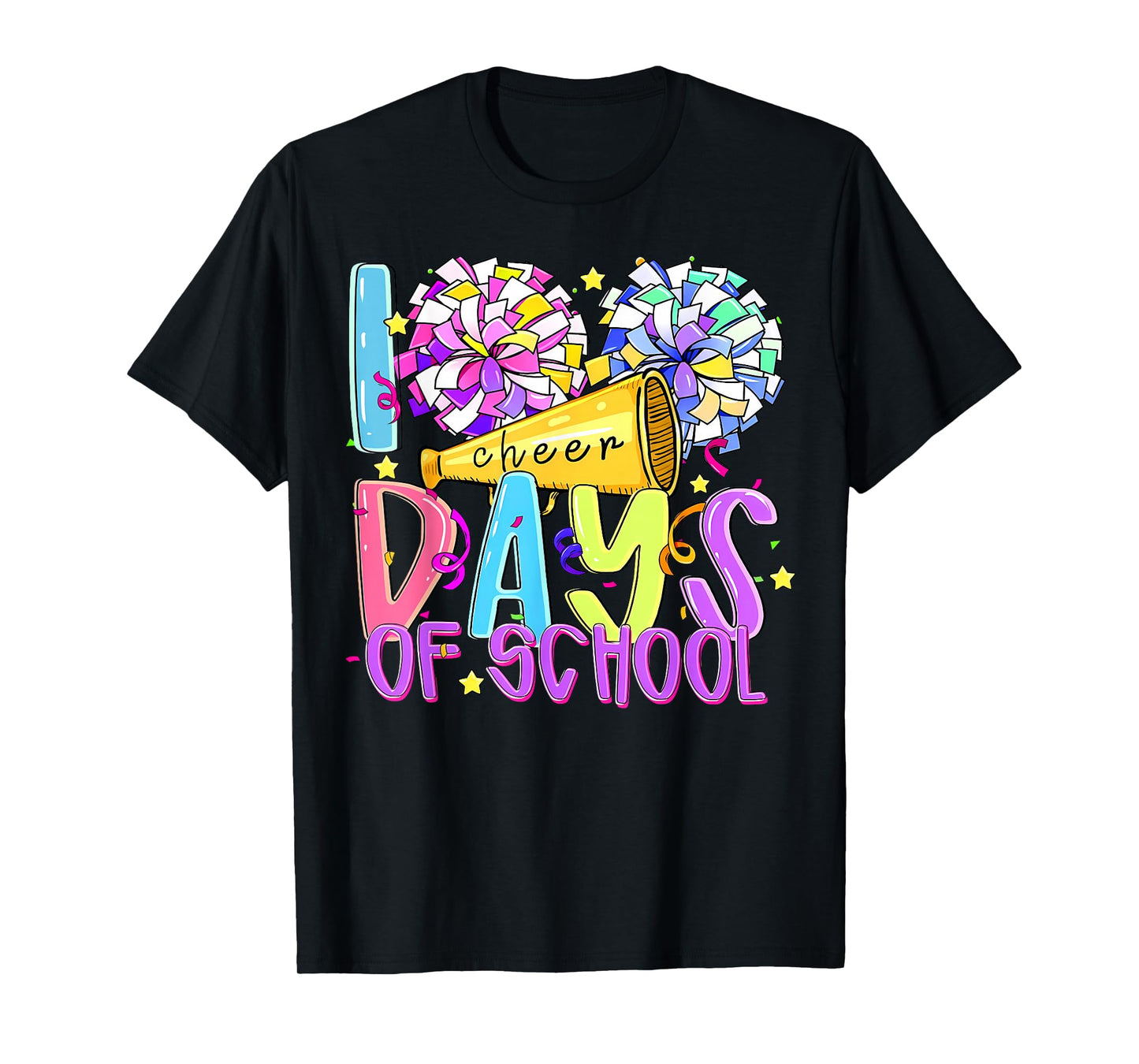 100 Days of School Cheer Teachers Kids 100th Day of School T-Shirt
