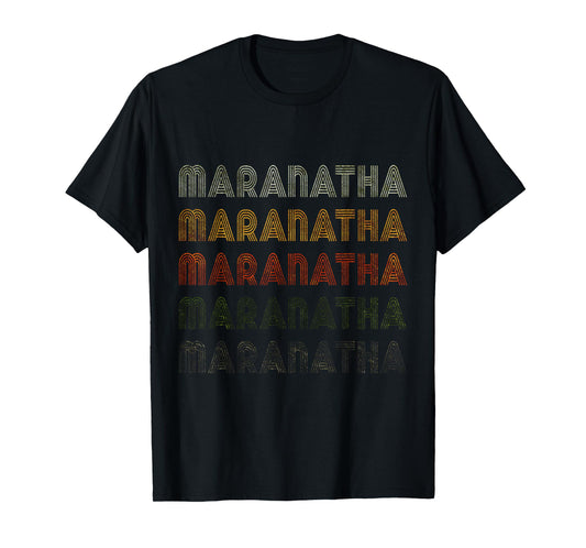Love Heart Maranatha Tee Grunge Vintage Black Maranatha T-Shirt