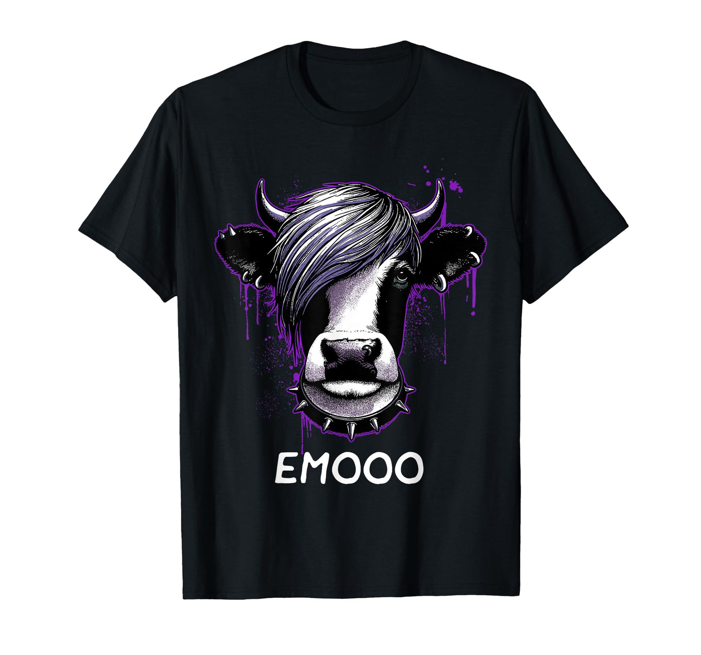 Emo Shirt Emo Cow Emooo Emocore Farm Shirt For Emo Farmers T-Shirt