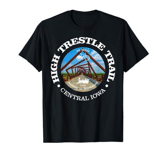 High Trestle Trail Funny Cycling High Trestle Iowa T-Shirt