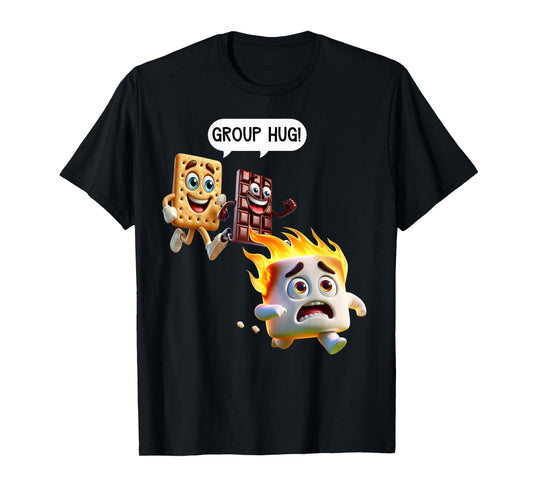 Funny T Shirts For Men Smores Camping Roasting Outdoor Women T-Shirt