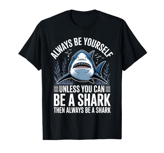 Cool Shark Art For Men Women Great White Hammerhead Shark T-Shirt