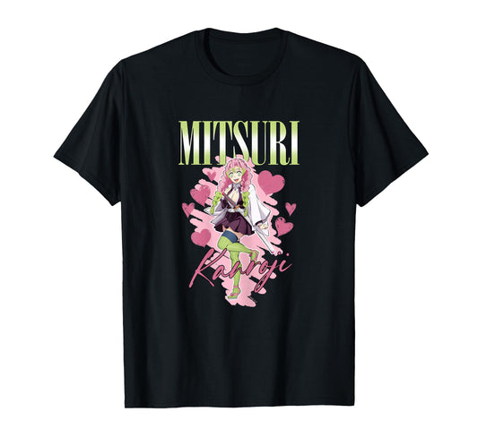 Demon Slayer: Kimetsu no Yaiba Mitsuri Kanroji Pink Green T-Shirt