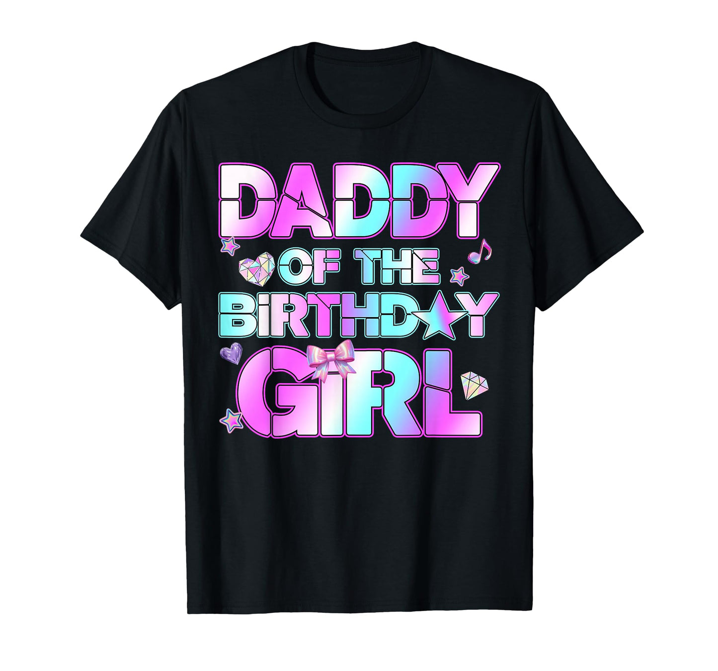 Daddy The Birthday Girl Kpop Family Birthday Party Girls T-Shirt