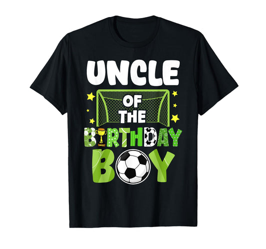 Soccer Uncle Birthday Boy Party Soccer Family Matching T-Shirt