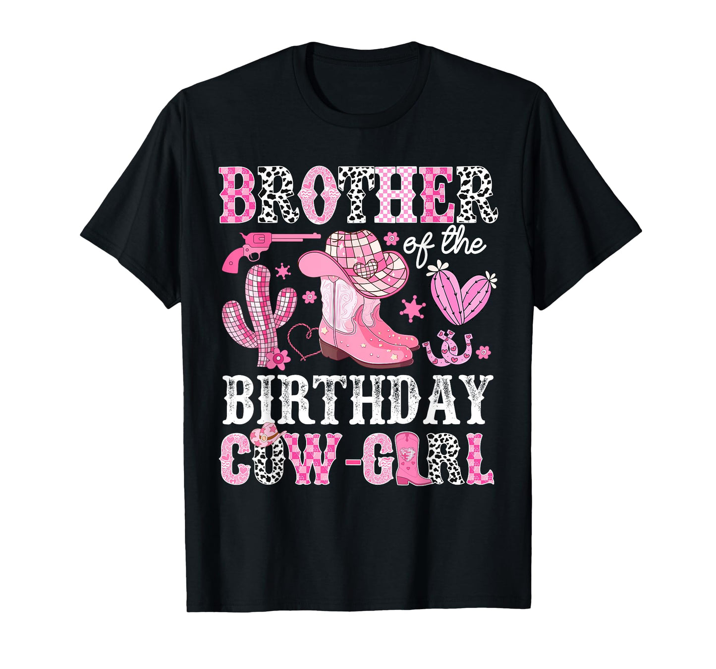 Brother Of The Birthday Cow-Girl Rodeo Cowgirl Bday T-Shirt