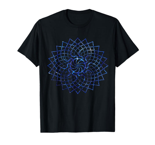 Mandala Geometry Sacred Fractal Art Yoga Mantra Good Vibe T-Shirt