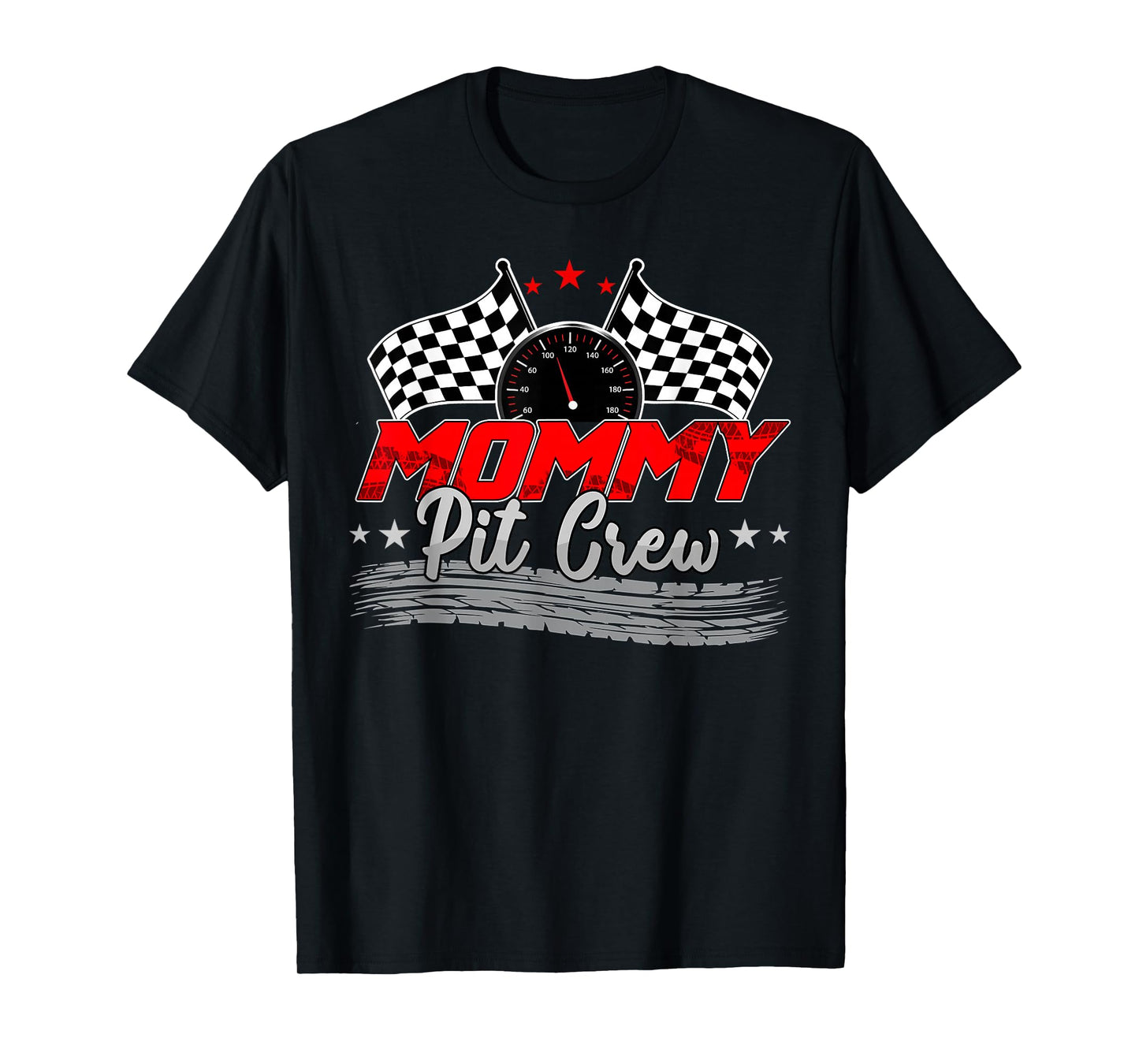 Mommy Pit Crew Race Car Birthday Family Racing Adult Women T-Shirt