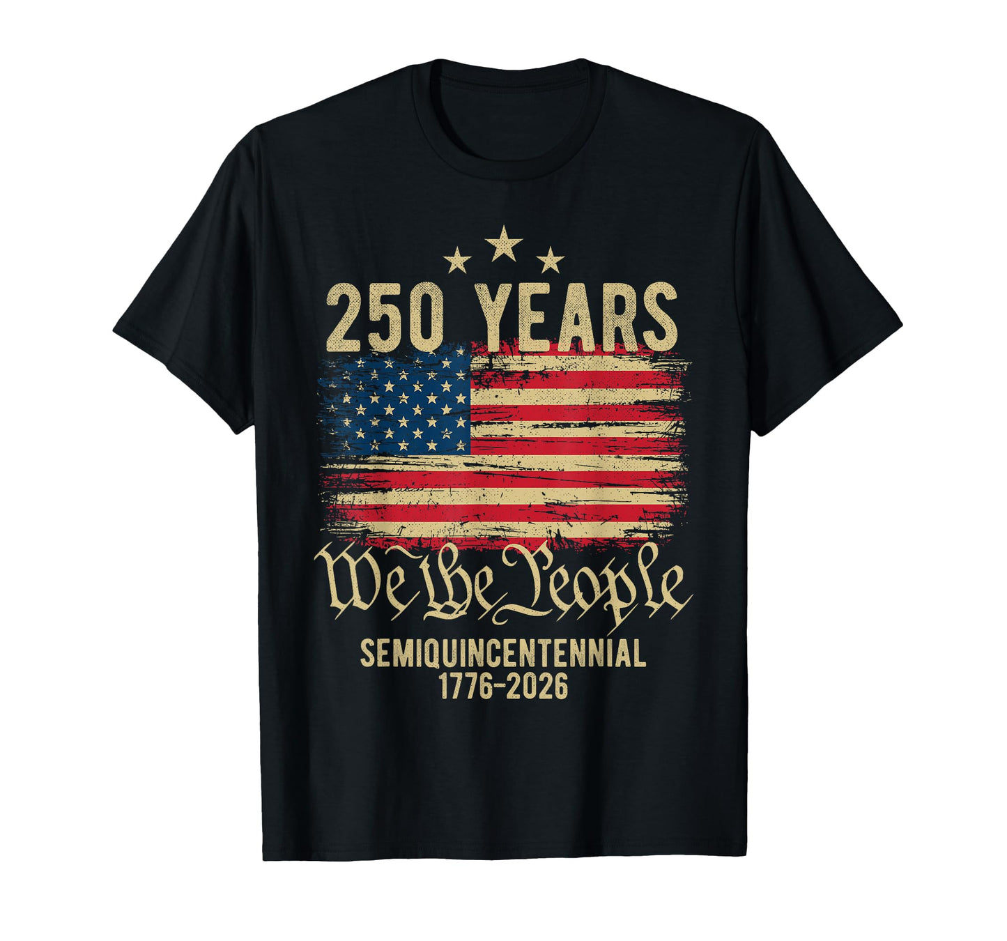 250 Years American Flag 250th Anniversary USA T-Shirt