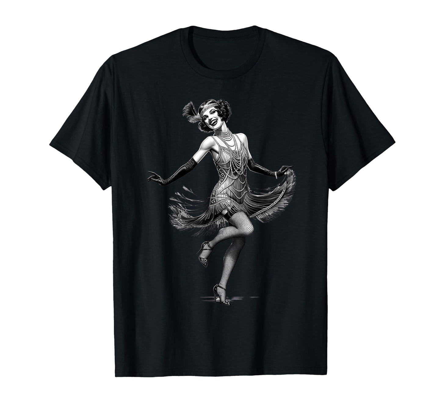 ROARING 1920's Great, Gatsby Glamorous Woman Flapper T-Shirt