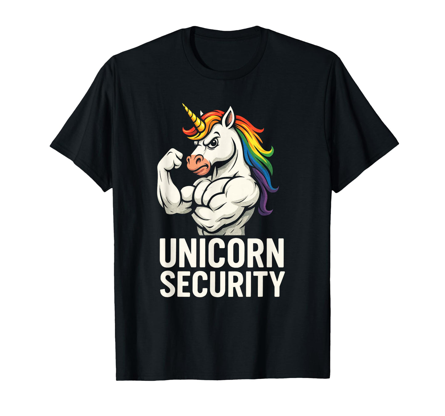Unicorn Security - Funny Gym Dad Humor T-Shirt