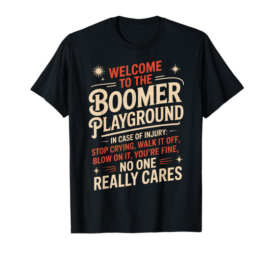 Boomer Playground Baby Boomer Humor Boomer Funny Boomer T-Shirt