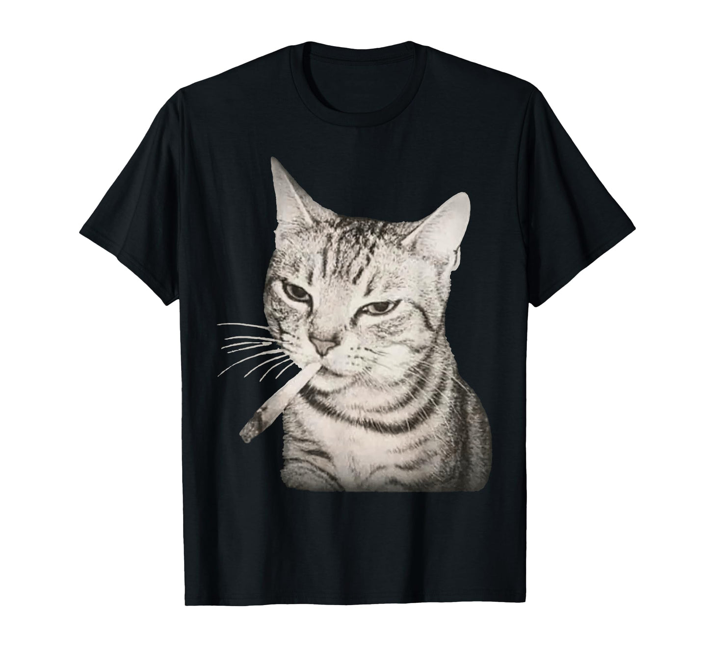 Funny Smoking Cat Cigarette Kitty Gen Z Meme T-Shirt