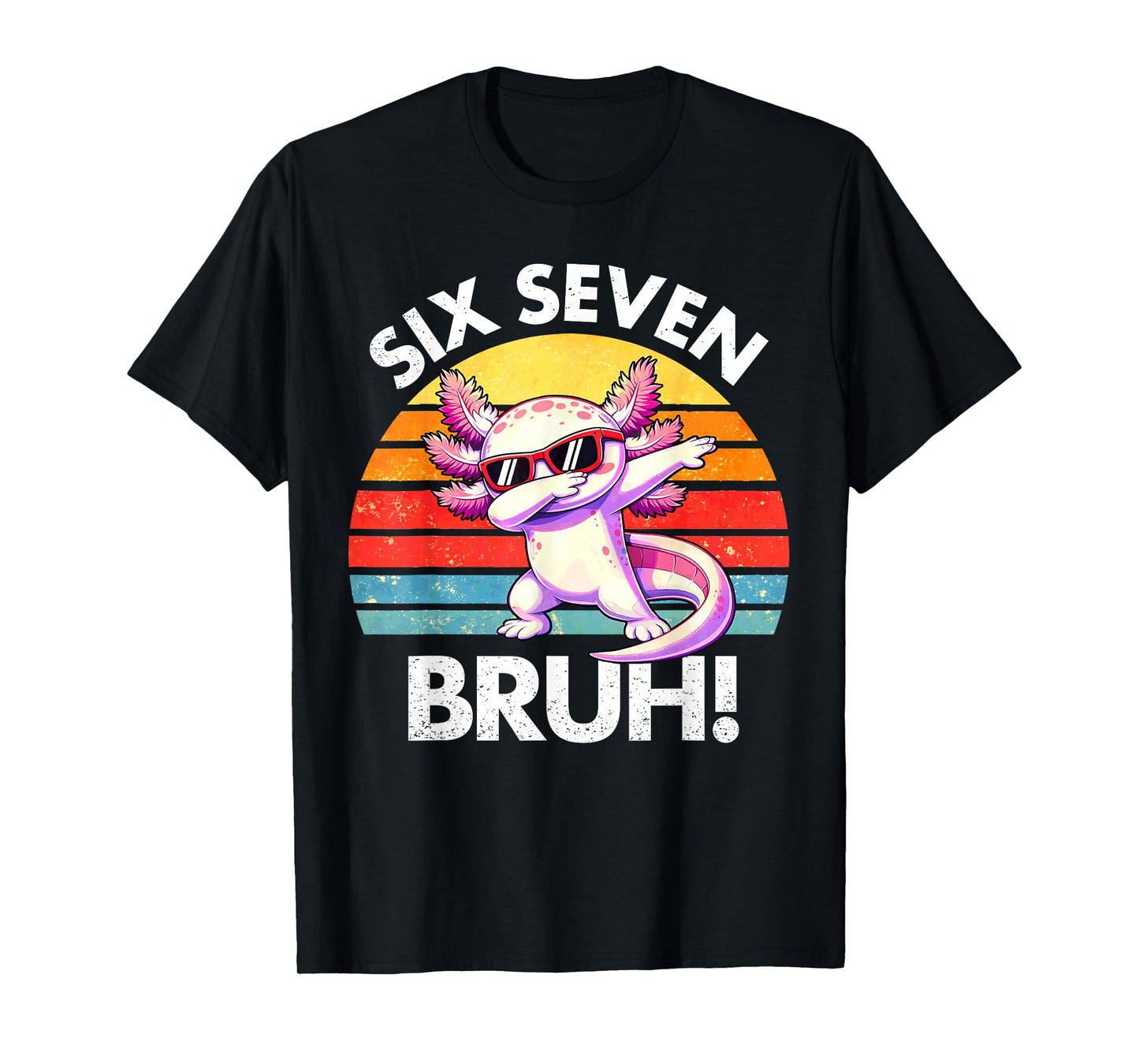 Axolotl Dabbing 67 Six Seven Meme 6 7 Boys Girls Teens T-Shirt