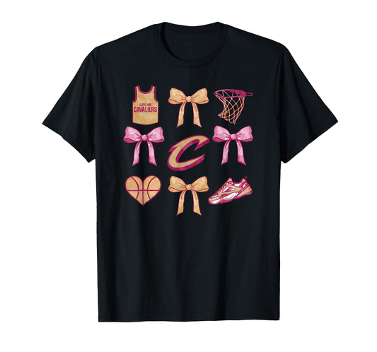 NBA Cleveland Cavaliers Bow Grid T-Shirt