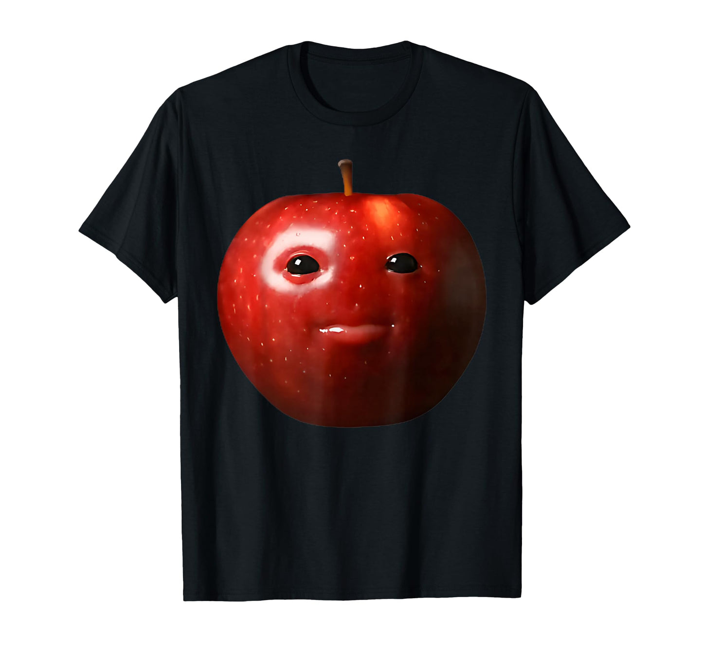 Funny Silly AI Apple Gen Z Meme Brainrot Humor Fruit Lovers T-Shirt
