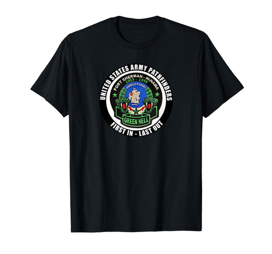 Fort Sherman Panama Jungle Warfare School Pathfinder Veteran T-Shirt