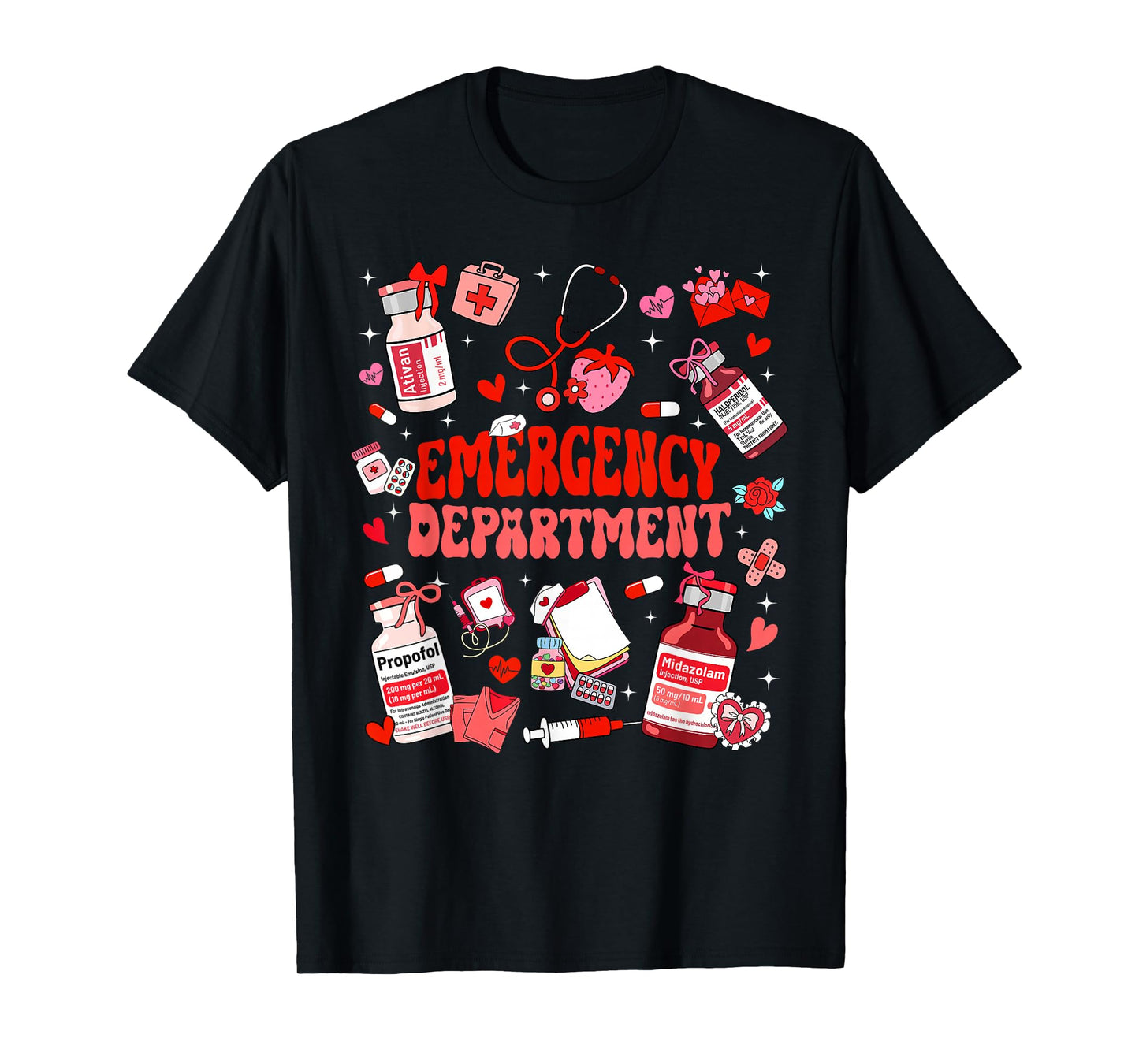 Valentine Nurse Emergency Department ER ED Nurse Women T-Shirt