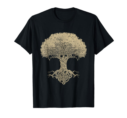 Sacred Tree Roots Celtic Knot Spiritual Celt Irish Mythology T-Shirt