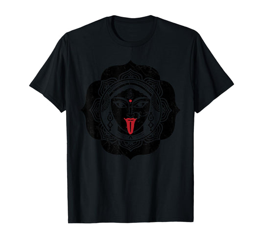 Kali Hindu Deity Goddess Indian Sacred Yoga Puja Kali T-Shirt