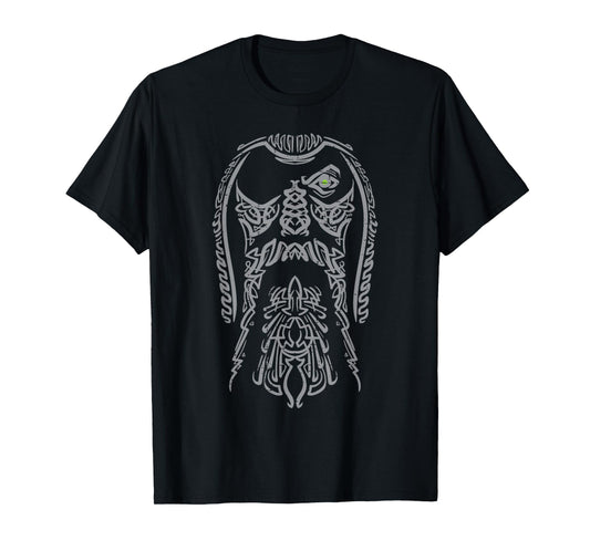 Viking Odin Face Norse Mythology God Men Women Boys Kids T-Shirt