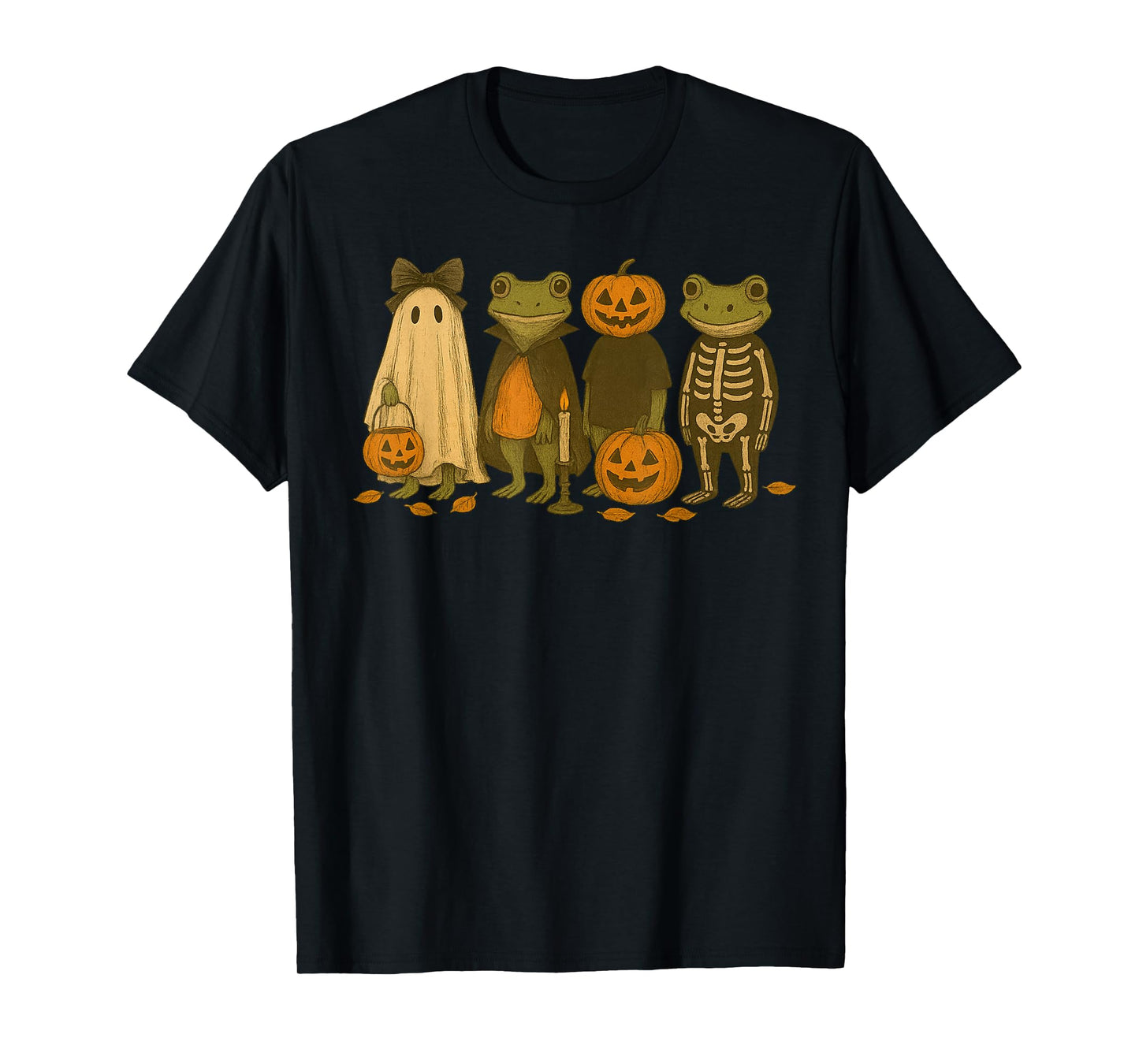 Funny Cute Frog Halloween Costumes T-Shirt