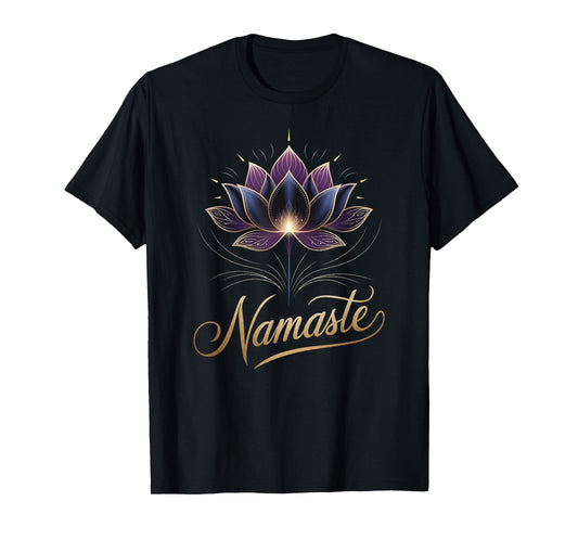 Namaste Lotus Flower Spiritual Yoga Lover Meditation Zen T-Shirt