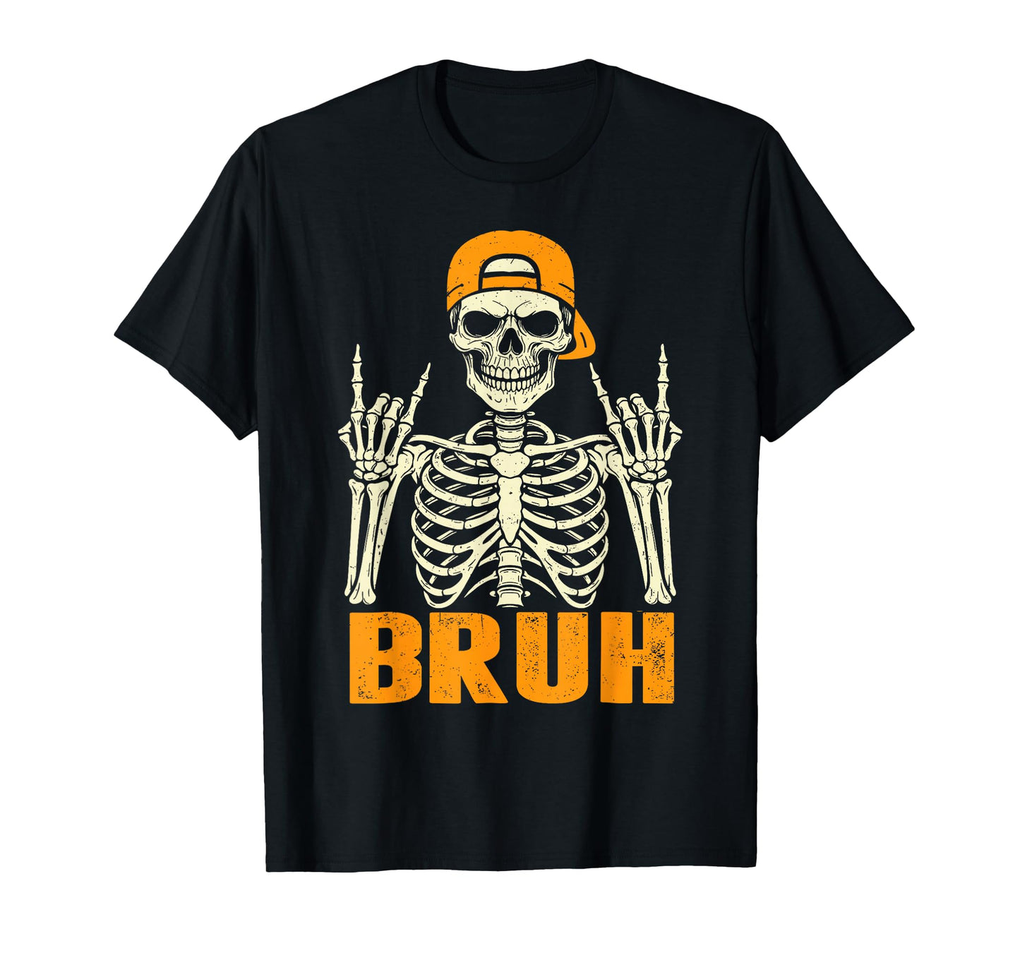 Cool Bruh Rocker Skeleton Halloween Punk Rock Men Boys Kids T-Shirt