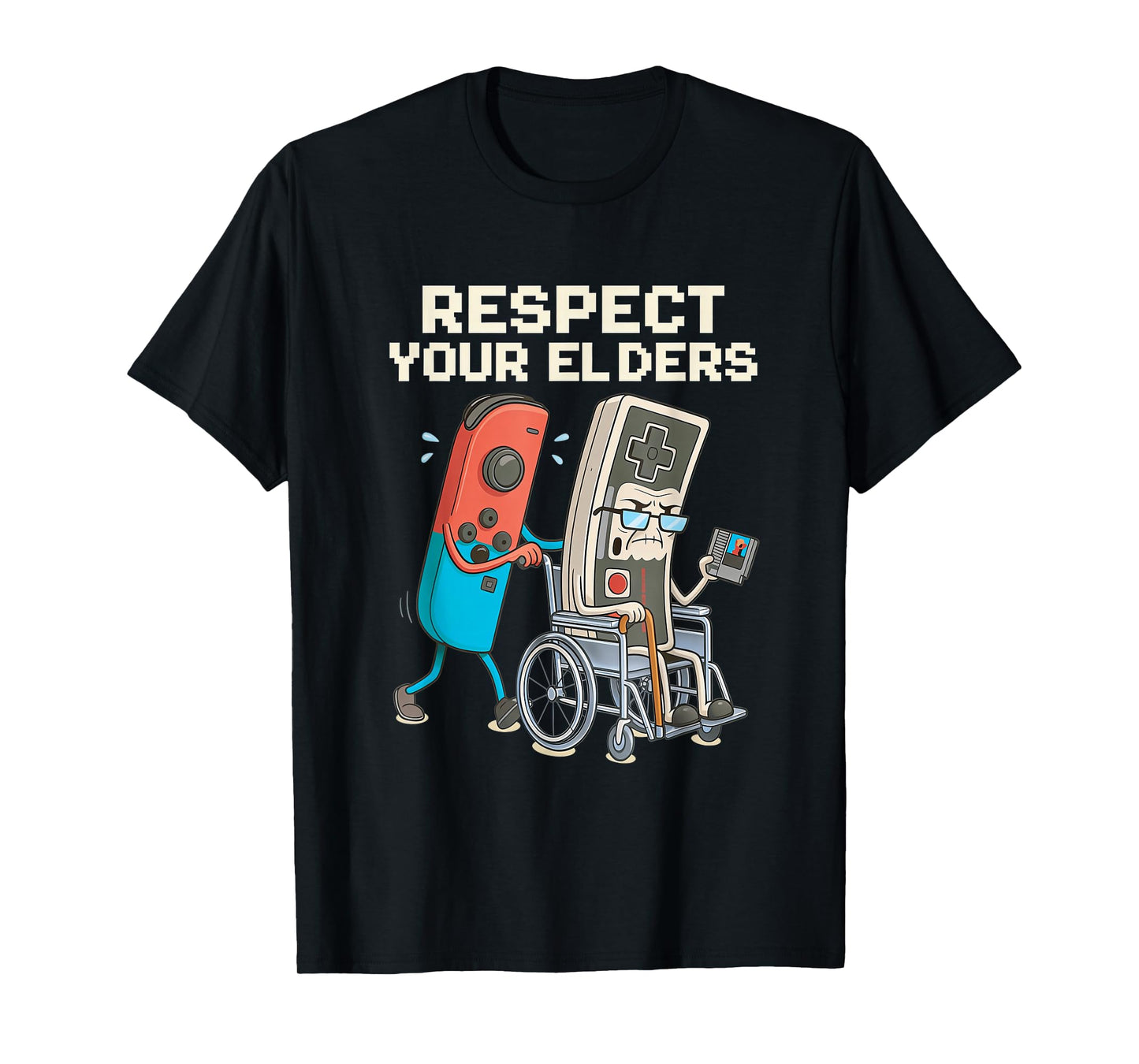 Respect Your Elders Gaming Retro Funny Gamer Controller 80s T-Shirt