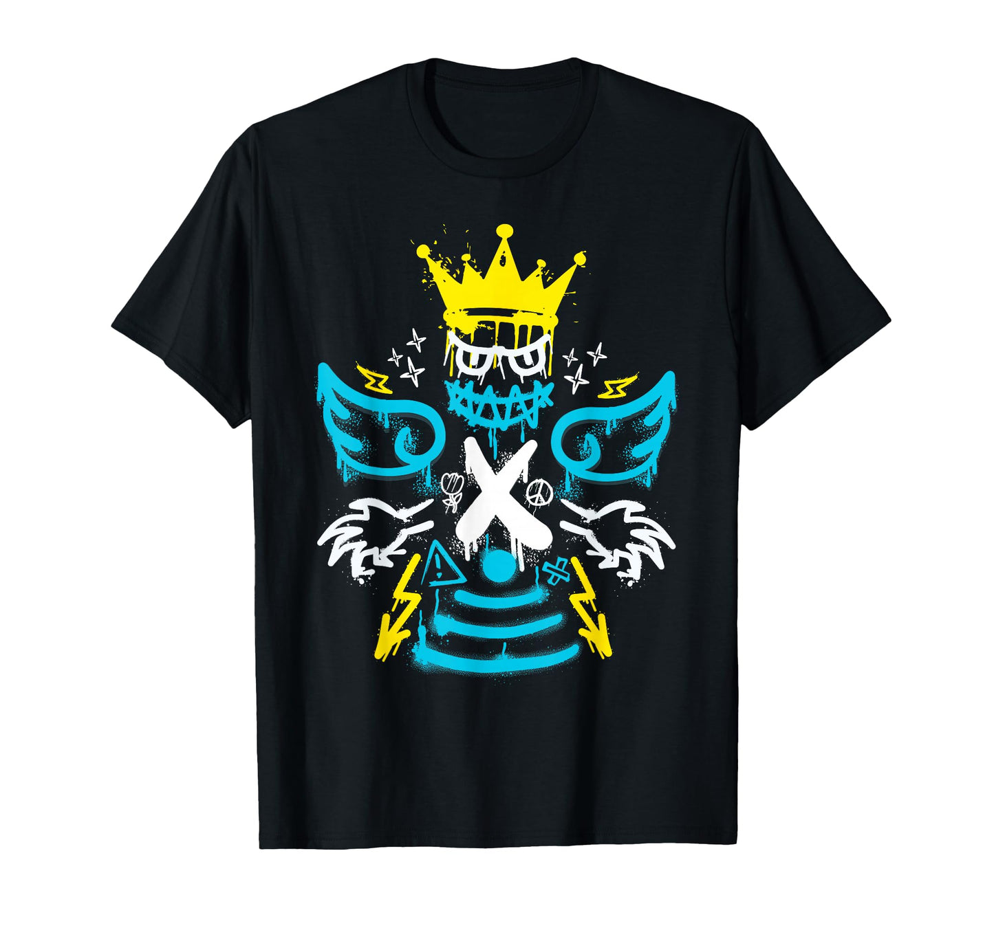 Streetwear Retro Gamma Blue Matching T-Shirt