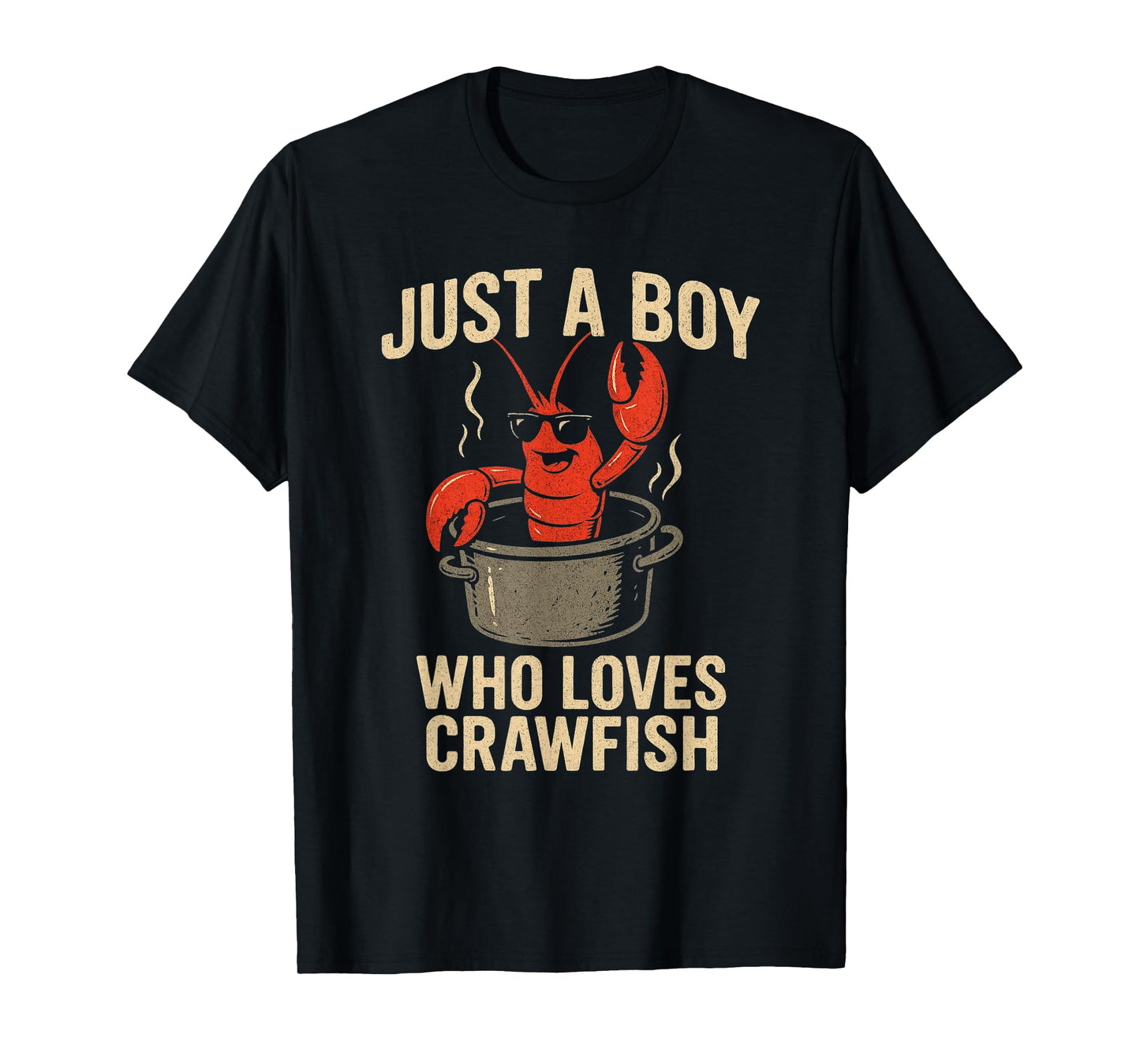 Funny Crawfish Boil Boys Kids Lobster Cajun Festival Tee T-Shirt