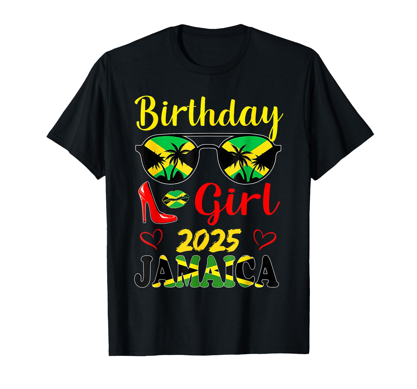 Jamaica Birthday Girls 2025 Birthday Party Squad Girls Trip T-Shirt