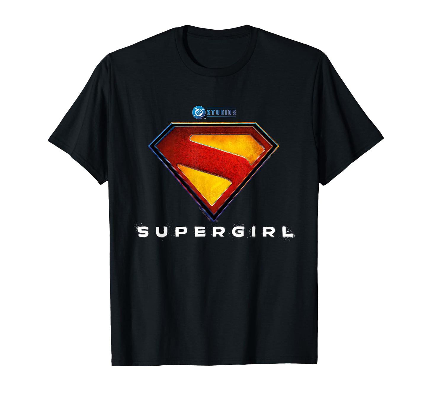Supergirl 2026 Full Color Shield Name Under Shield T-Shirt