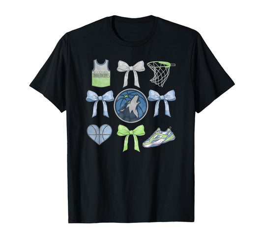 NBA Minnesota Timberwolves Bow Grid T-Shirt