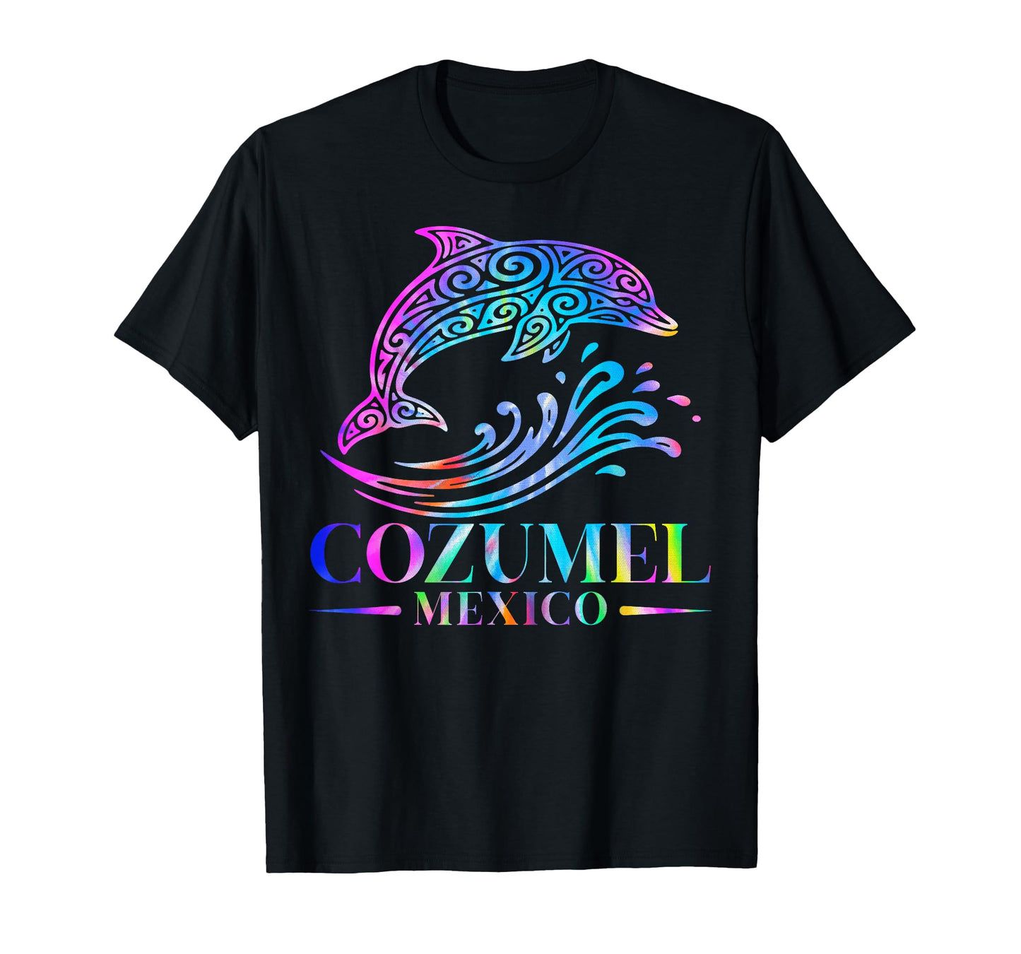 Cozumel Mexico Dolphin Retro Throwback Boys Girls Souvenir T-Shirt