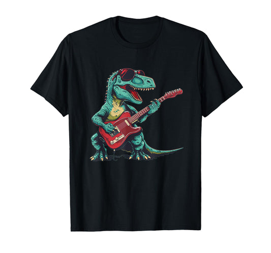 Guitar dinosaur for Jurassic and music lovers T-Shirt