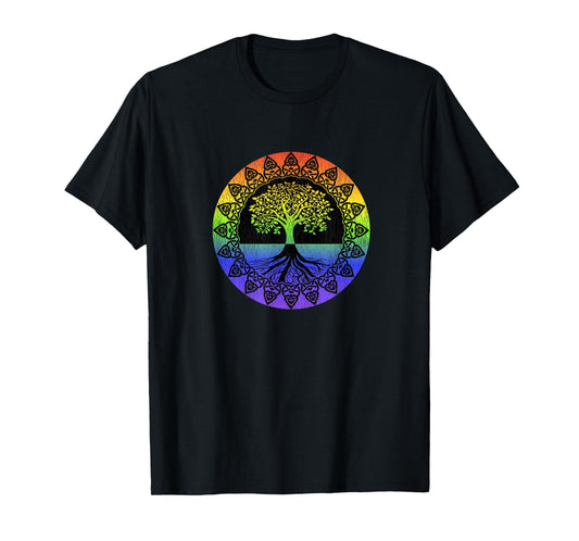 Tree of Life Rainbow-Colored T-Shirt