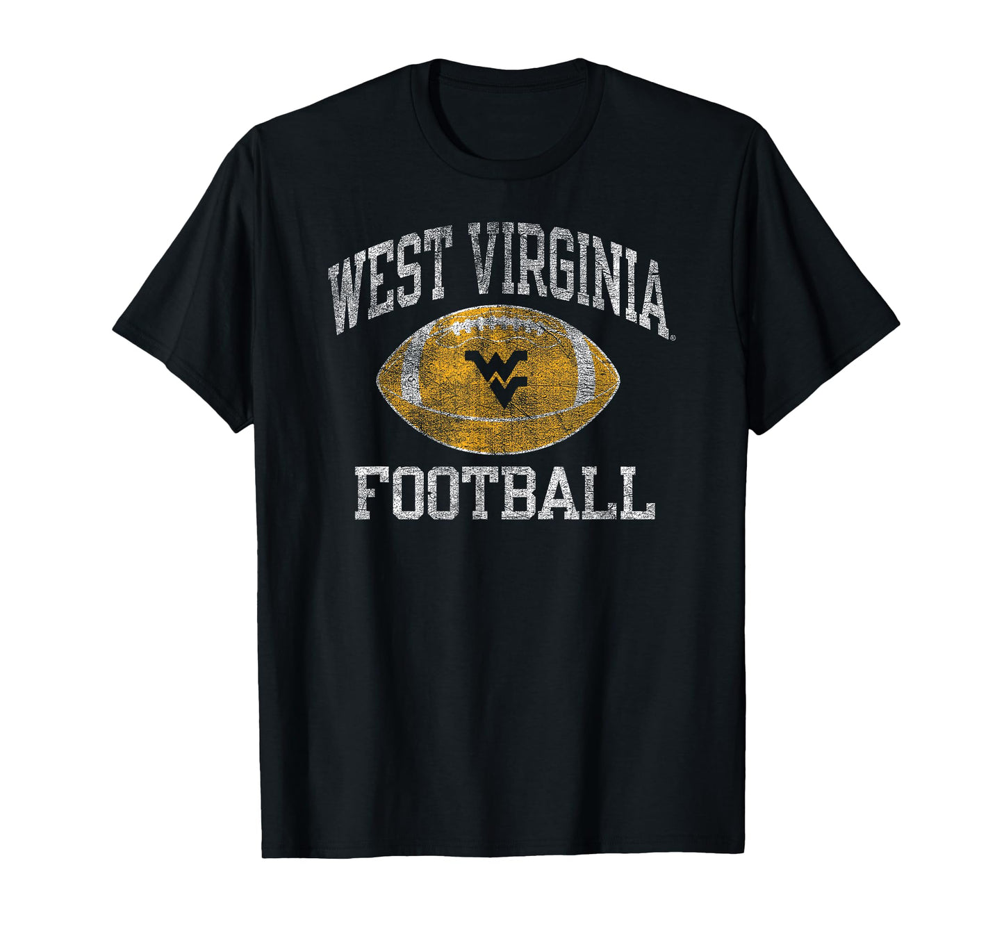 West Virginia Mountaineers Football Intensity Vintage Navy T-Shirt