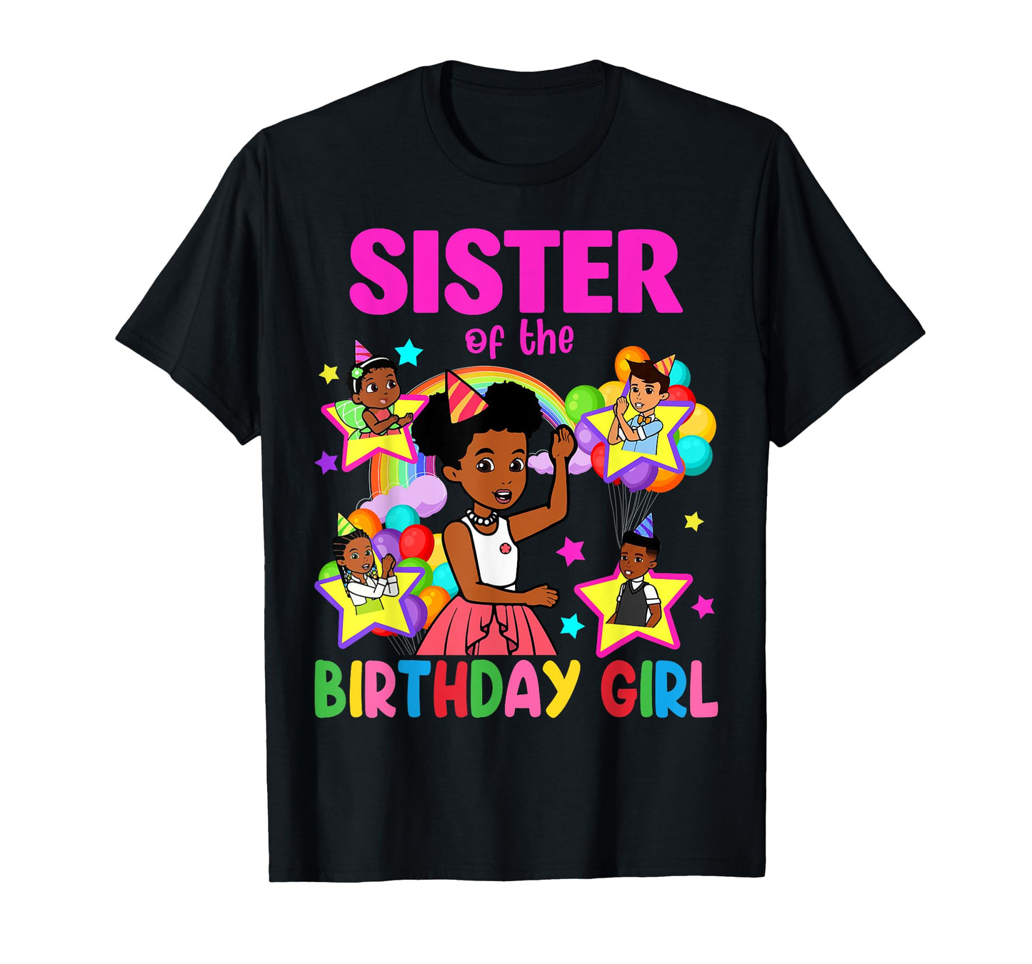 Sister Of Birthday Girl Gracie Birthday Dolls Girl Party T-Shirt