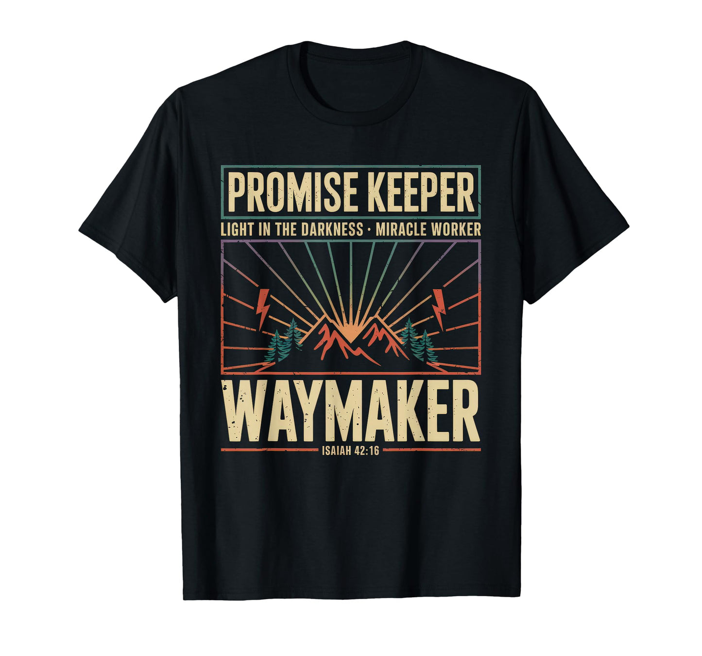 Waymaker Tshirt Promise Keeper Miracle Worker God Christian T-Shirt
