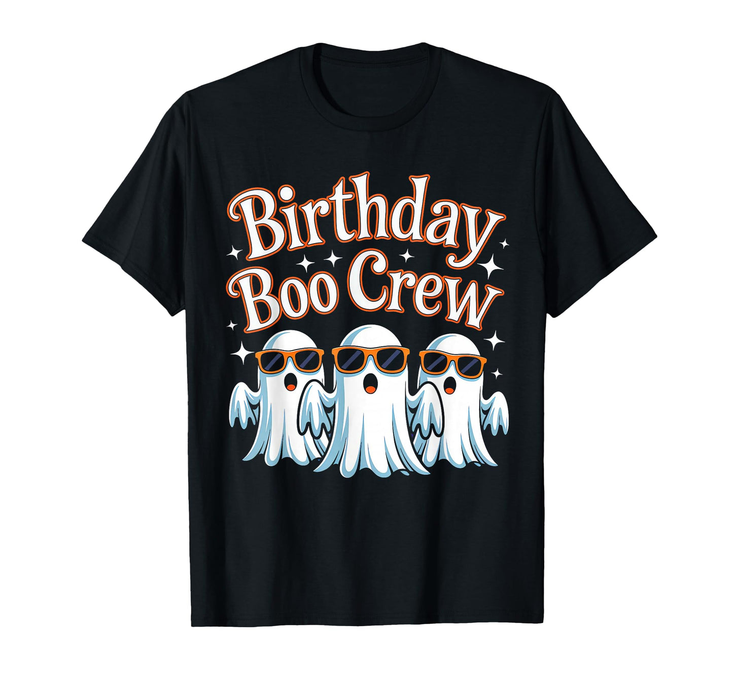 Birthday Boo Crew Matching Halloween Birthday Party Ghosts T-Shirt