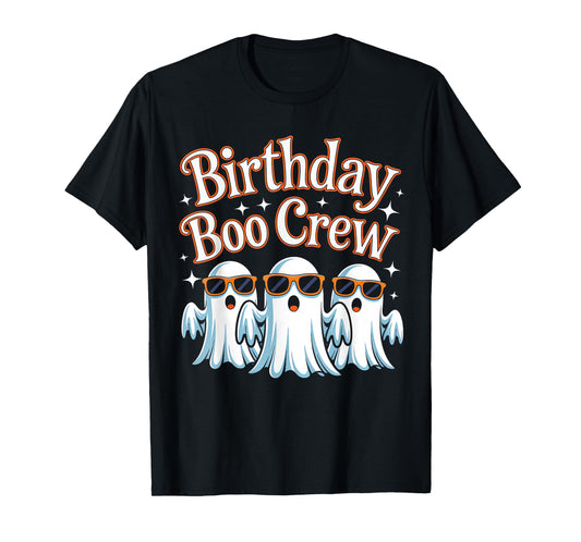 Birthday Boo Crew Matching Halloween Birthday Party Ghosts T-Shirt