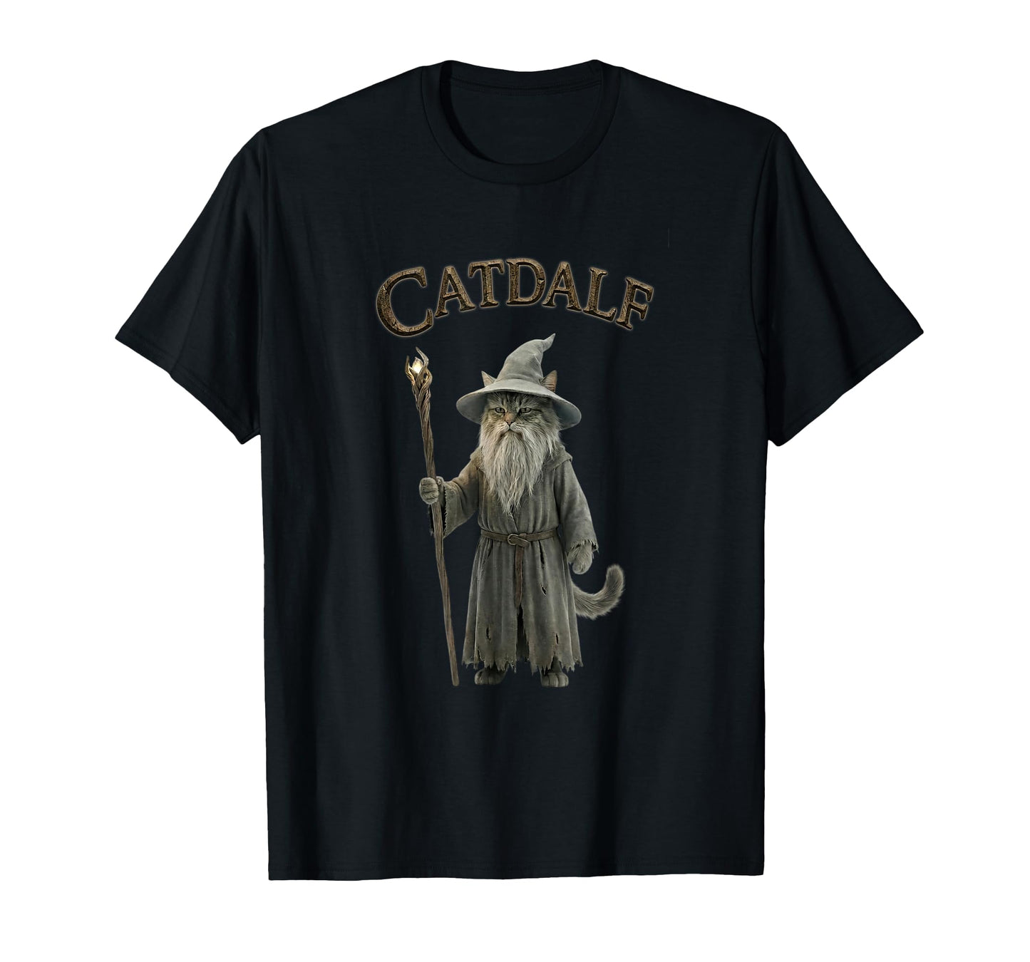 Catdalf - Funny Cat Wizard Outfit T-Shirt