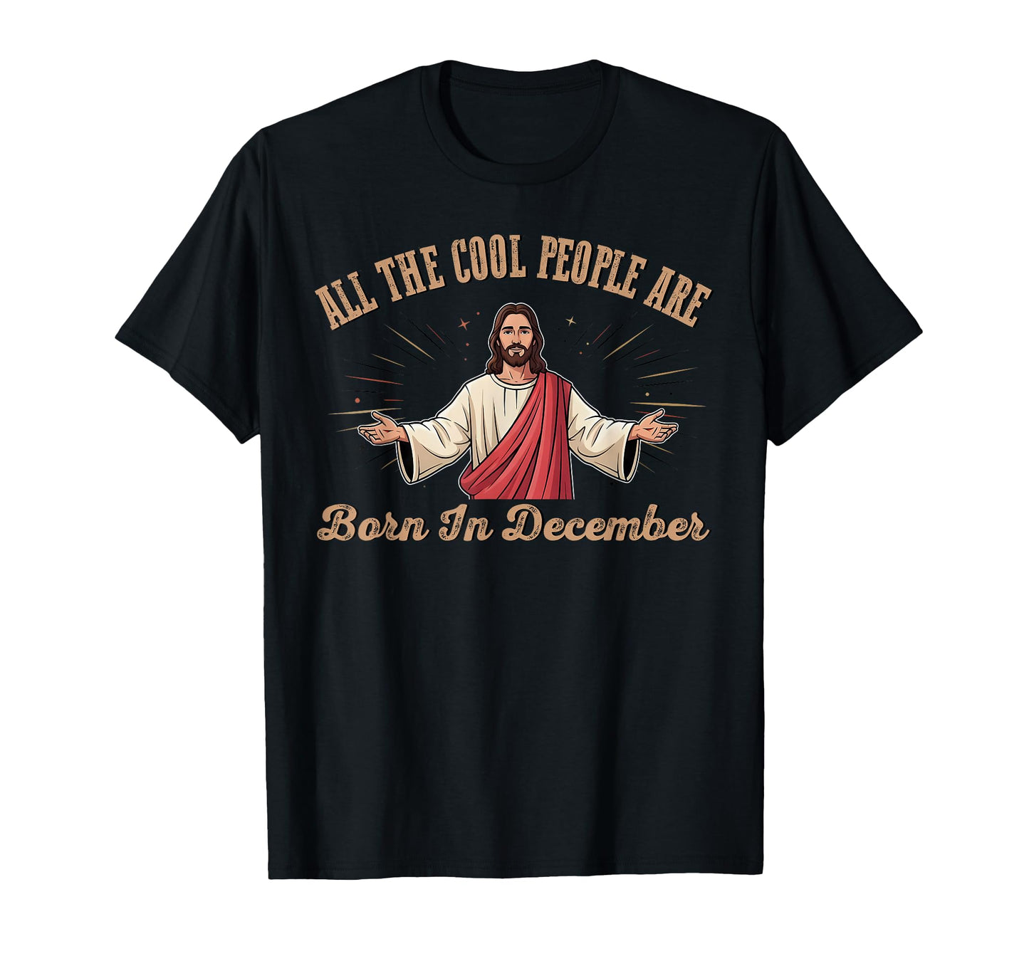 All Cool People are Born in December Birthday Christmas T-Shirt