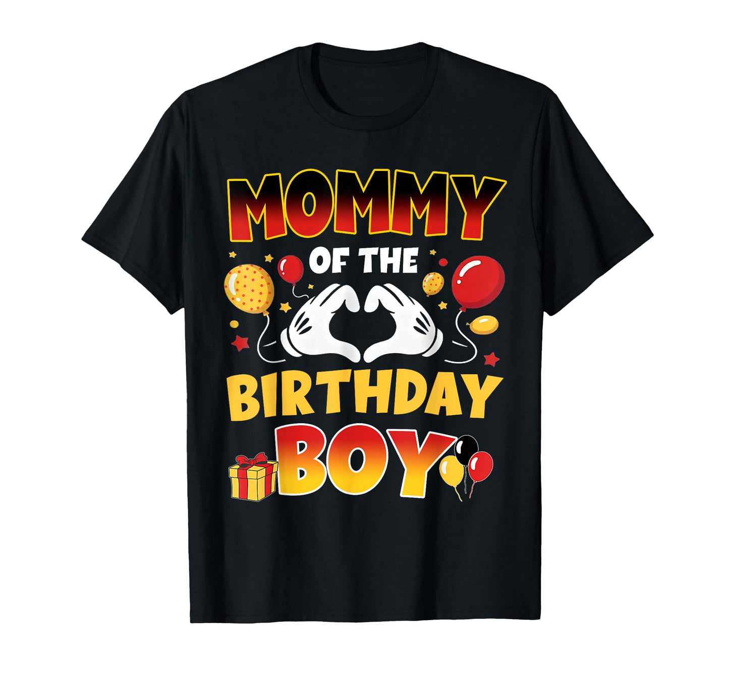 Mommy of The Birthday Boy Shirt Matching Dad Son Family Bday T-Shirt