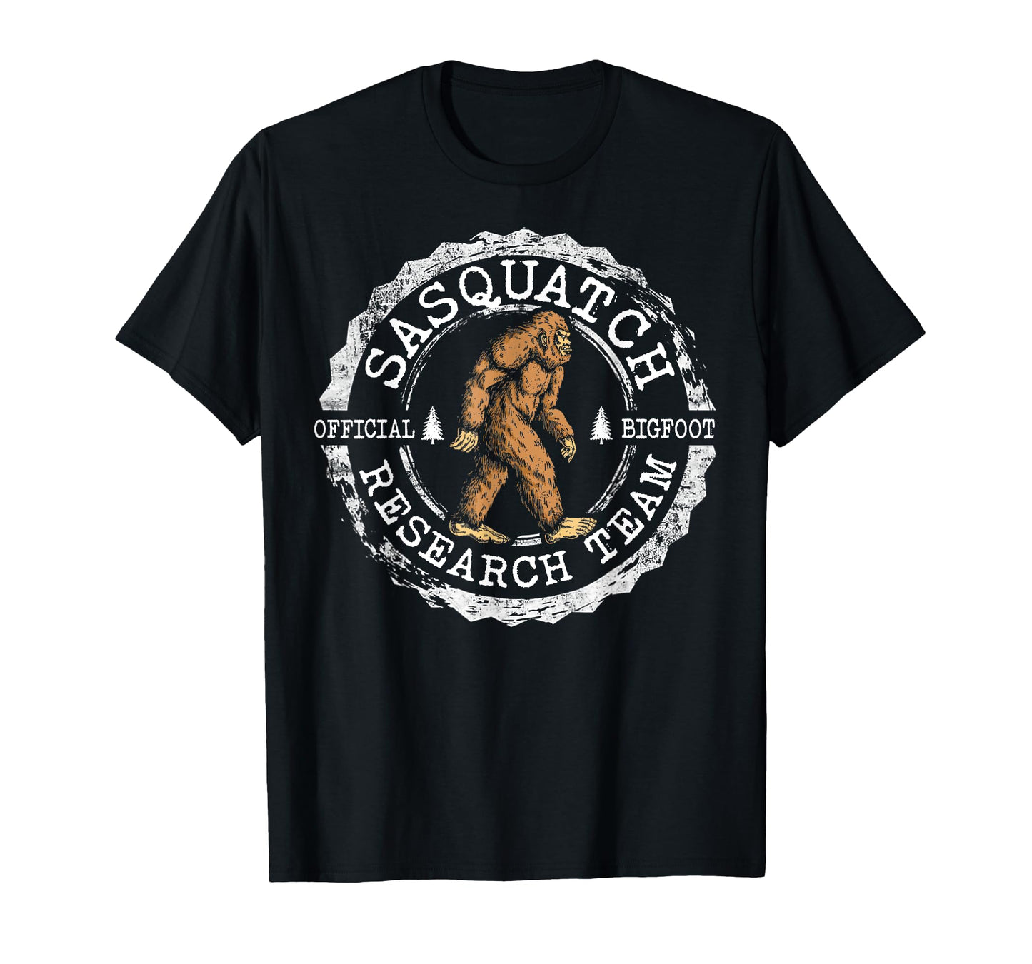 Bigfoot Research Team Vintage Sasquatch Yeti Men Women Kids T-Shirt